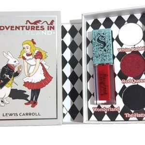 Storybook Cosmetics Alice In Wonderland Pallete Eyeshadow & Liquid Lipstick Set